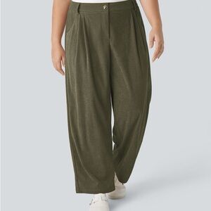 HALARA Olive Wide Leg Women's Pants